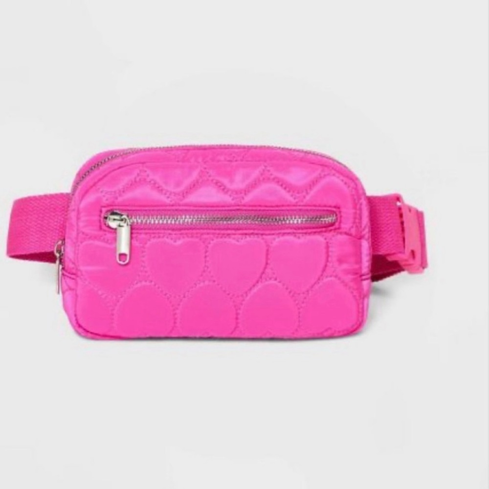 Wild Fable Pink Heart Pink fanny pack  Valentine Cross Body Bag Strap target